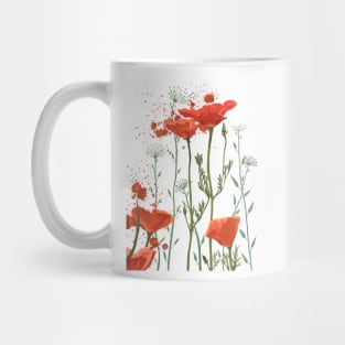 Poppies. Meadow Flowers. Mug